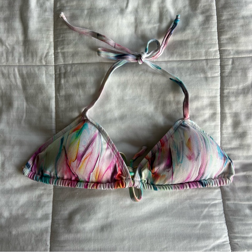 NWT Bikini Block Triangle Top - Marina